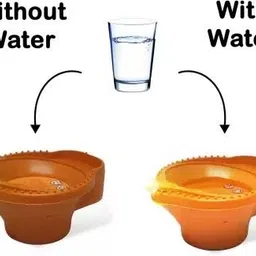 zuru bunch Diwali light battery Operated Traditional Diya Smokeless Water Sensor Led Diyas Plastic (Pack of 18) Table Diya Set image 3