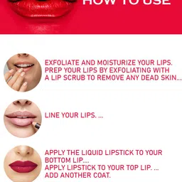 PERPAA Set of 2 Power Stay Non-Transfer & Long-Lasting Velvet Matte Liquid Lipstick 5 g-Maroon 09 - Bright Red 01 image 5