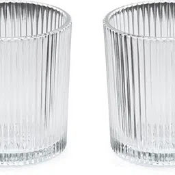 1st time (Pack of 2) Multipurpose Drinking Glass Ideal , Home, Café, & Restaurant Use, Pack Of 2 -A2 Glass Set Water/Juice Glass image 3