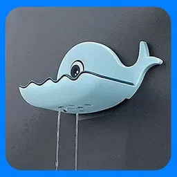 sjk Fish Shape Cute Adhesive Waterproof Wall Mounted Soap Dish(PACK OF 4) 1.284-picture-25