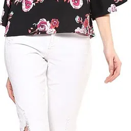 harpa Casual Regular Sleeves Floral Print Women Multicolor Top image 2