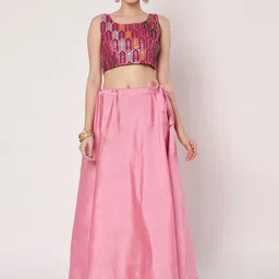 studio rasa Embroidered Saree Blouse image 4