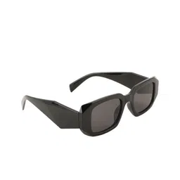 BAYBERRY Unisex Black Lens & Black Rectangle Sunglasses with-picture-25