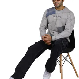 NEXGEN CLUB Men Colourblocked Sweatshirt-picture-13