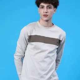 V-Mart Colourblocked Round Neck Cotton T-shirt-picture-33