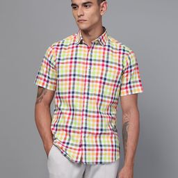 DON VINO Men Slim Fit Tartan Checks Opaque Checked Casual Shirt-picture-30