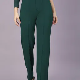 Dream Beauty Fashion Women Straight Fit High-Rise Easy Wash Pleated Regular Trousers-picture-17