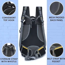 Wesley Unisex Typography Backpack image 5