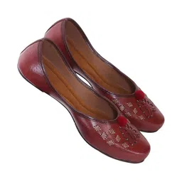 SZN Women Embellished Party Mojaris with Embroidered Flats-picture-17