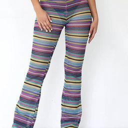 LULU & SKY Women Striped Mid-Rise Flared Trousers-picture-42