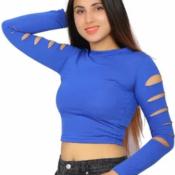 SAIOM Slit Sleeve Cotton Top image 5