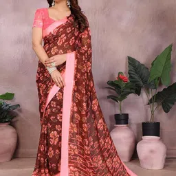 Moda Rapido Floral Printed Zari Saree-picture-36