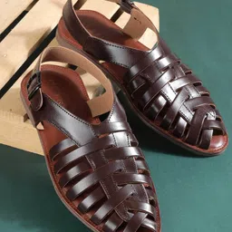 Metro Men Leather Fashion Sandals-picture-19