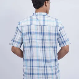 Cot'N Soft Men Checked Mandarin Collar Straight Kurta image 2