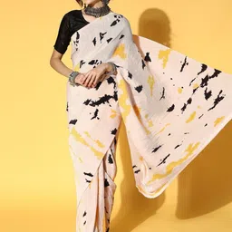 all about you Satin Designer Saree image 2