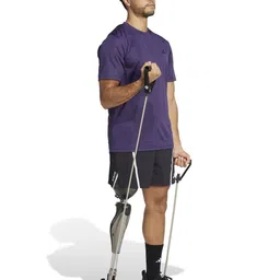 ADIDAS TR-ES BASE T Men Self Design Round Neck T-shirt image 3