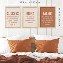 walllane Motivational Wall Art With Frame Home Decor Wall Painting For Living Room Office Bedroom image 2