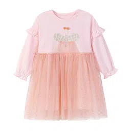 StyleCast x Revolte Girls Solid Gathered or Pleated A-Line Mini Dress-image-79