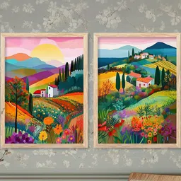 WALLLANE Brown Wood Wall Art-picture-39