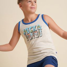 Jack & Jones Junior Boys Typography Printed Round Neck Cotton T-shirt-picture-5