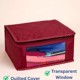 Fessist Maroon 8 Pieces Quilted Suit Organisers image 5