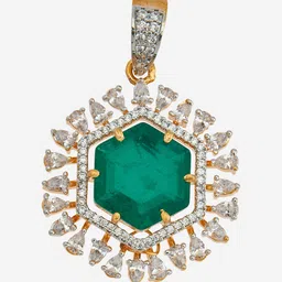 Kushal's Fashion Jewellery Gold-Embellished Bridal Zircon Dome Shaped Jhumkas Earrings image 4