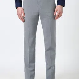 Peter England Men Slim Fit Formal Trouser-image-96
