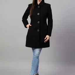Cantabil Women Spread Collar Overcoat-image-98