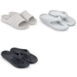 Feel alive Men Set of 3 Self Design Sliders-picture-30