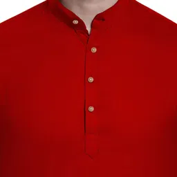 AMRIT TOP WEAR Selection Of 2 Mandarin Collar Cotton Straight Kurtas image 5