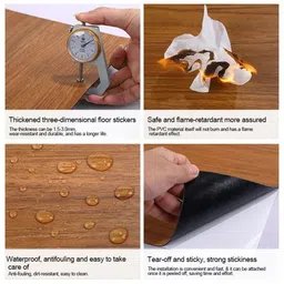 Jaamso Royals Brown Flooring Wooden Plank image 3