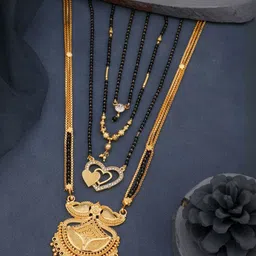 Bhanu diam Women Gold Mangalsutra-image-91