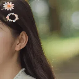 Watch junction Women Set of 4 Embellished Bobby Pins image 3