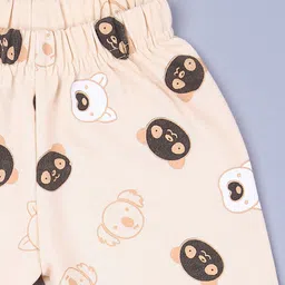 V-Mart Infants Pack Of 2 Printed Mid-Rise Fleece Lounge Pants image 4