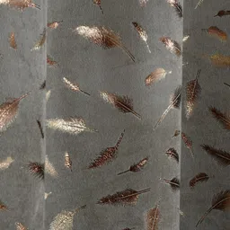 RIDHAAN Unisex Grey Curtains and Sheers image 4