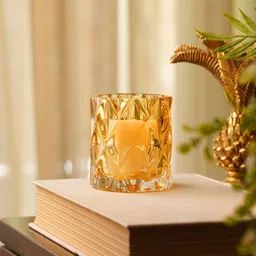 Pure Home and Living Brown 2 Pieces Textured Glass Tealight Holder-picture-11
