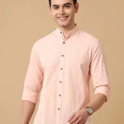 CAVALLO by Linen Club Men Contemporary Slim Fit Opaque Casual Shirt-picture-21