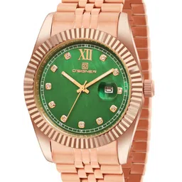 D'SIGNER Unisex Dial & Stainless Steel Bracelet Style Straps Analogue Watch 521NRGM.16GP521NRGM.16L image 4