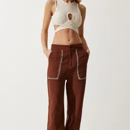 Happiness istanbul Women Mid-Rise Joggers Trousers-picture-39