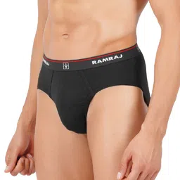 Ramraj Men Pack Of 4 Cotton Basic Briefs SURYA_OE_BLAC_4P image 2