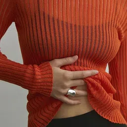 LULU & SKY Women Ribbed Pullover image 2