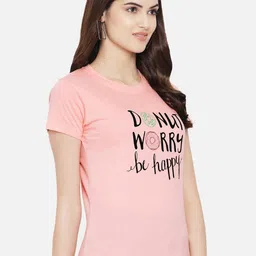 Tromko Women Pack of 3 Typography Printed Round Neck Cotton Regular Fit T-shirts image 5