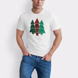 Seekbuylove Men Printed Bio Finish Regular Fit Round Neck T-shirt image 5