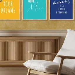 walllane Motivational Wall Art With Frame Home Decor Wall Painting For Living Room Office Bedroom image 5