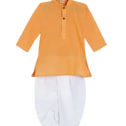NIRVAAN Boys Regular Pure Cotton Kurta with Dhoti Pants image 1