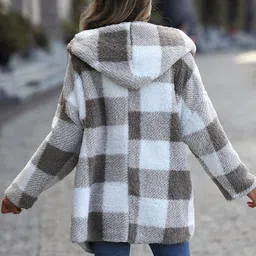 Oh Rare Checked Over Coat image 3