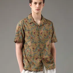 Arrow Sport Men Classic Slim Fit Floral Printed Casual Cotton Shirt-image-35