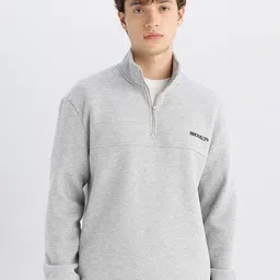DeFacto Men Mock Collar Pullover-picture-39