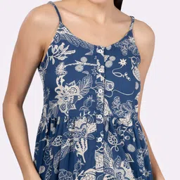 Saffron Threads Floral Print A-Line Midi Dress image 2