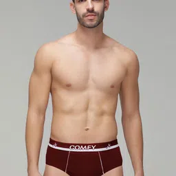 AMUL COMFY Men Pack Of 3 Pure Cotton Basic Briefs AC-CBRIOE-NY-MA-BK-XL-3PC image 5